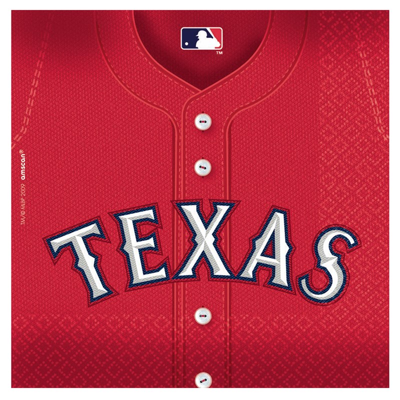 Texas Rangers Baseball   Lunch Napkins (36 count) for the 2022 Costume season.