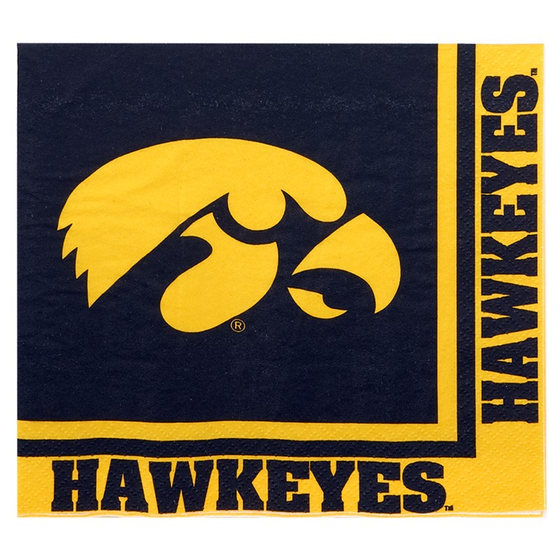 Iowa Hawkeyes   Lunch Napkins (20 count) for the 2022 Costume season.