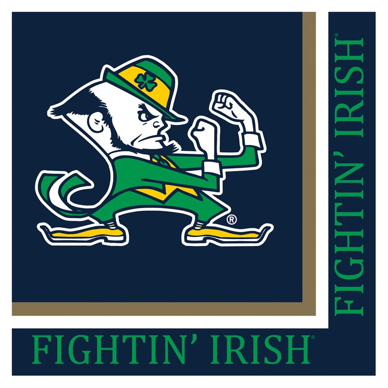Notre Dame Fighting Irish   Lunch Napkins (20 count) for the 2022 Costume season.