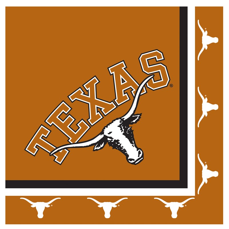 Texas Longhorns   Lunch Napkins (20 count) for the 2015 Costume season.