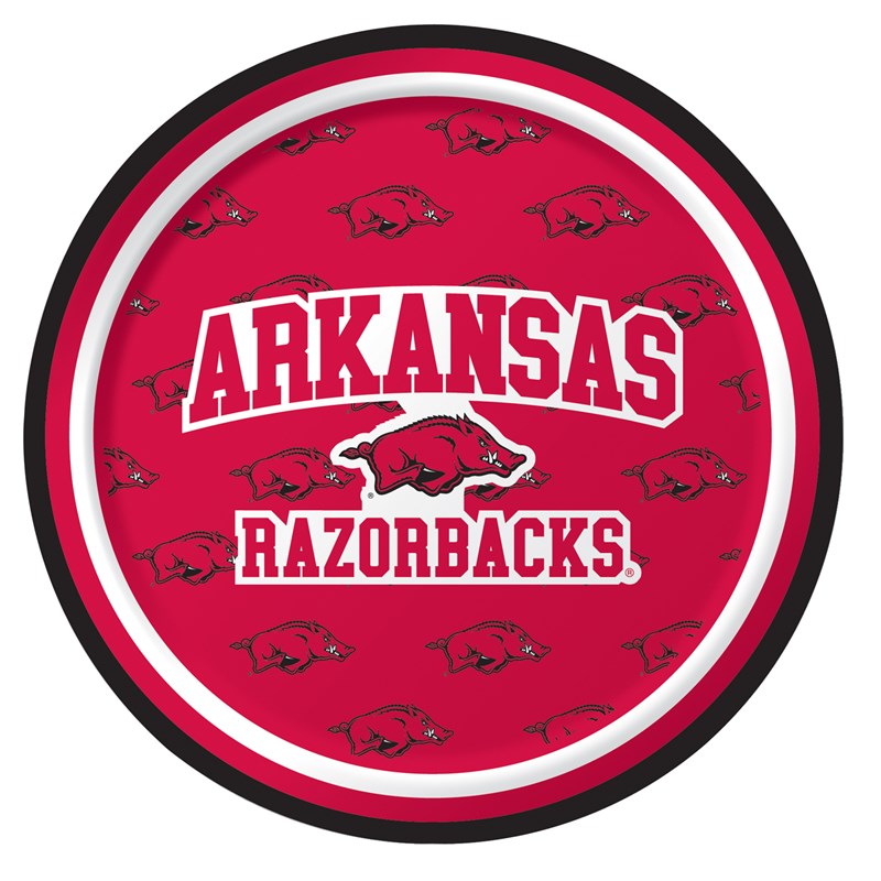 Arkansas Razorbacks   Dessert Plates (8 count) for the 2022 Costume season.