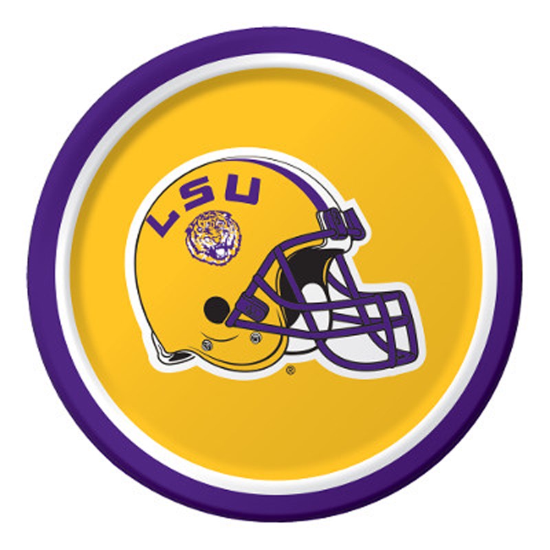 Louisiana State Tigers   Dessert Plates (8 count) for the 2022 Costume season.