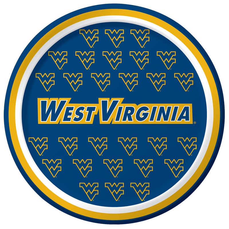 West Virginia Mountaineers   Dessert Plates (8 count) for the 2022 Costume season.