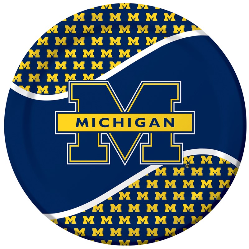 Michigan Wolverines   Dinner Plates (8 count) for the 2022 Costume season.