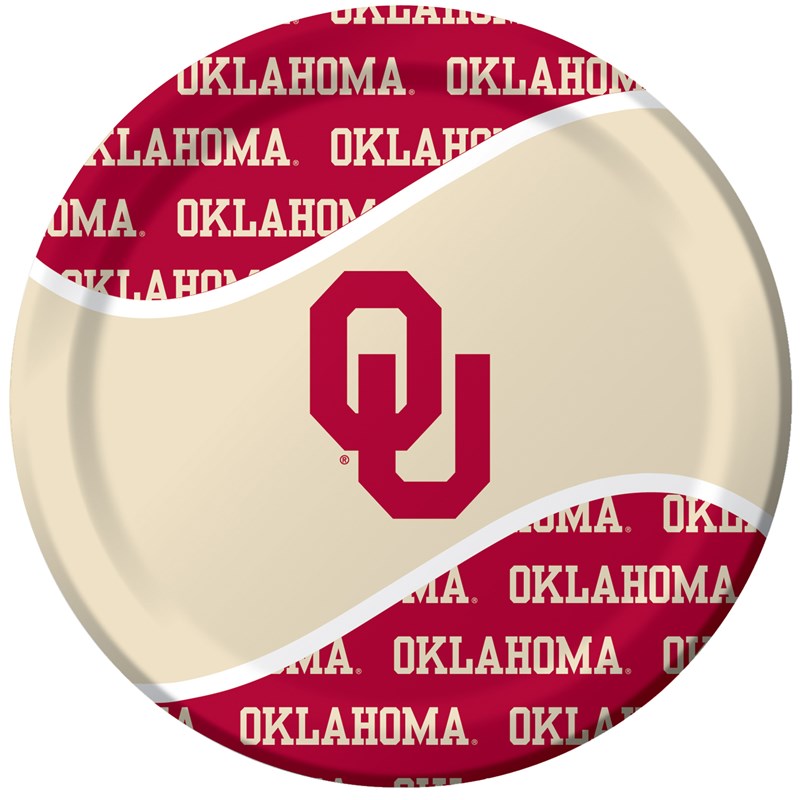 Oklahoma Sooners   Dinner Plates (8 count) for the 2022 Costume season.