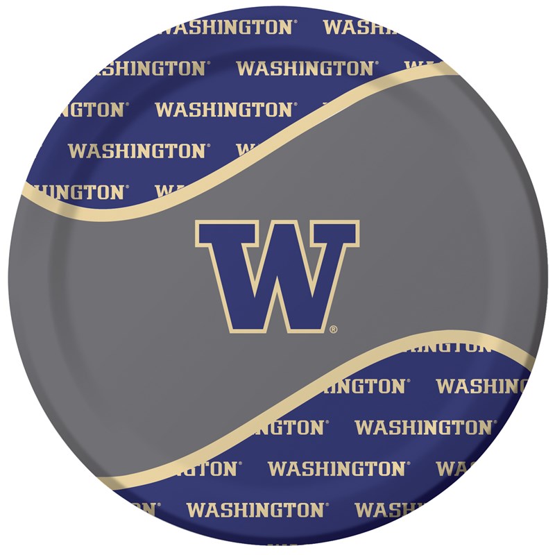Washington Huskies   Dinner Plates (8 count) for the 2022 Costume season.