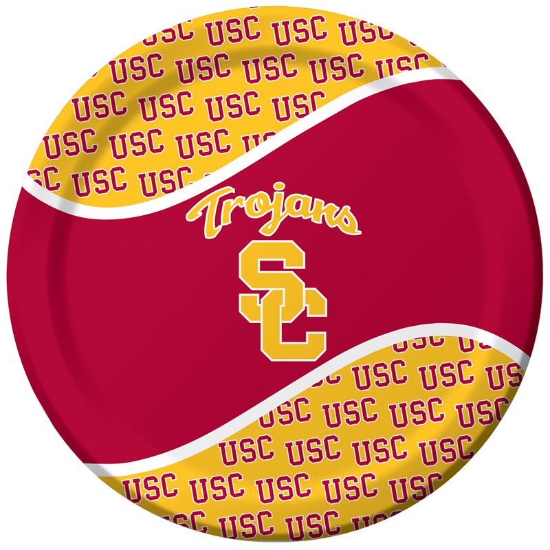 USC Trojans   Dinner Plates (8 count) for the 2022 Costume season.