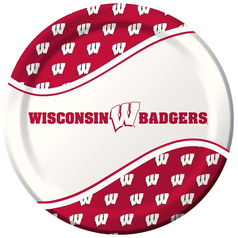 Wisconsin Badgers   Dinner Plates (8 count) for the 2022 Costume season.