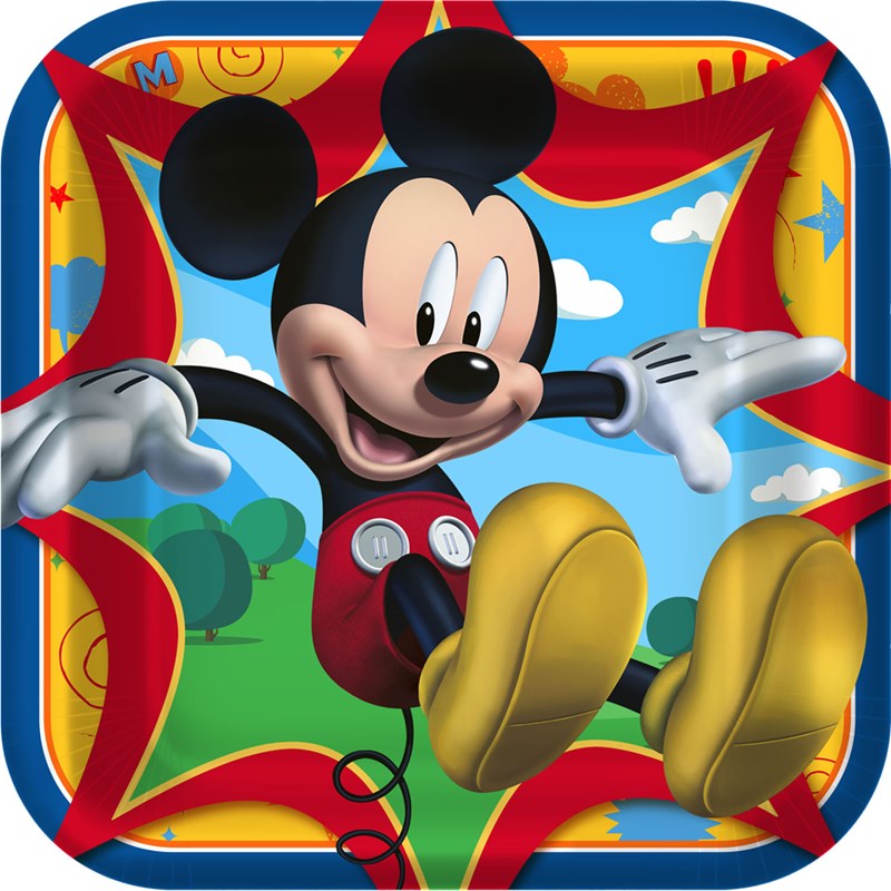 Disney Mickey Fun and Friends Square Dinner Plates (8 count) for the 2022 Costume season.