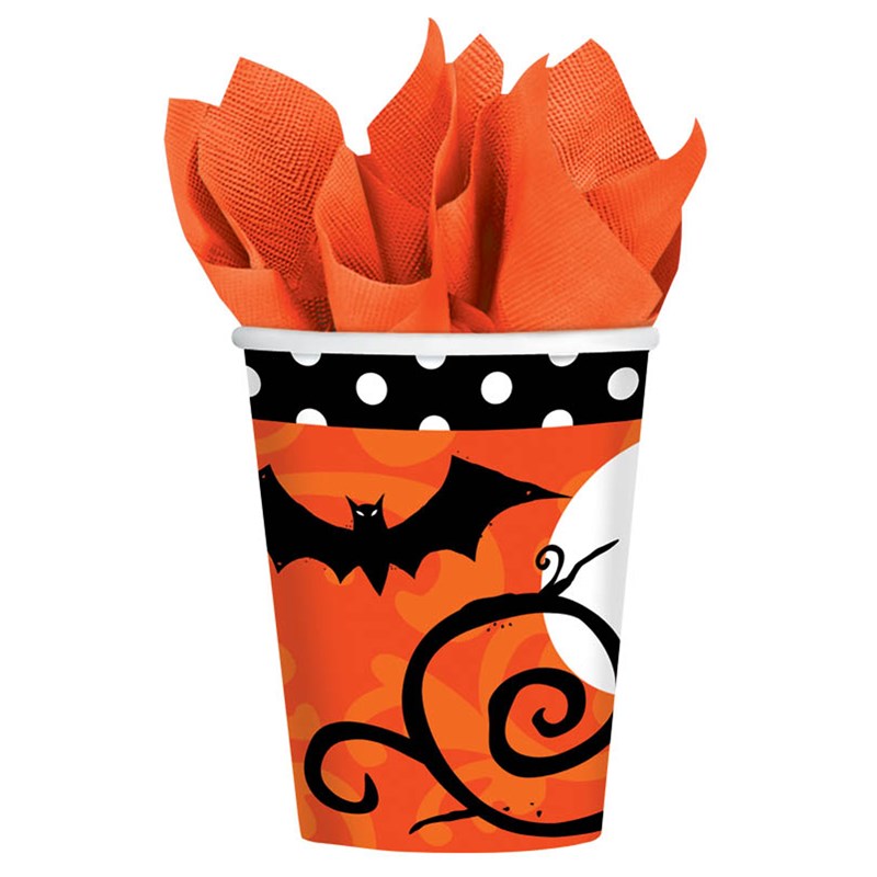 Frightfully Fancy Halloween 9 oz. Paper Cups for the 2022 Costume season.