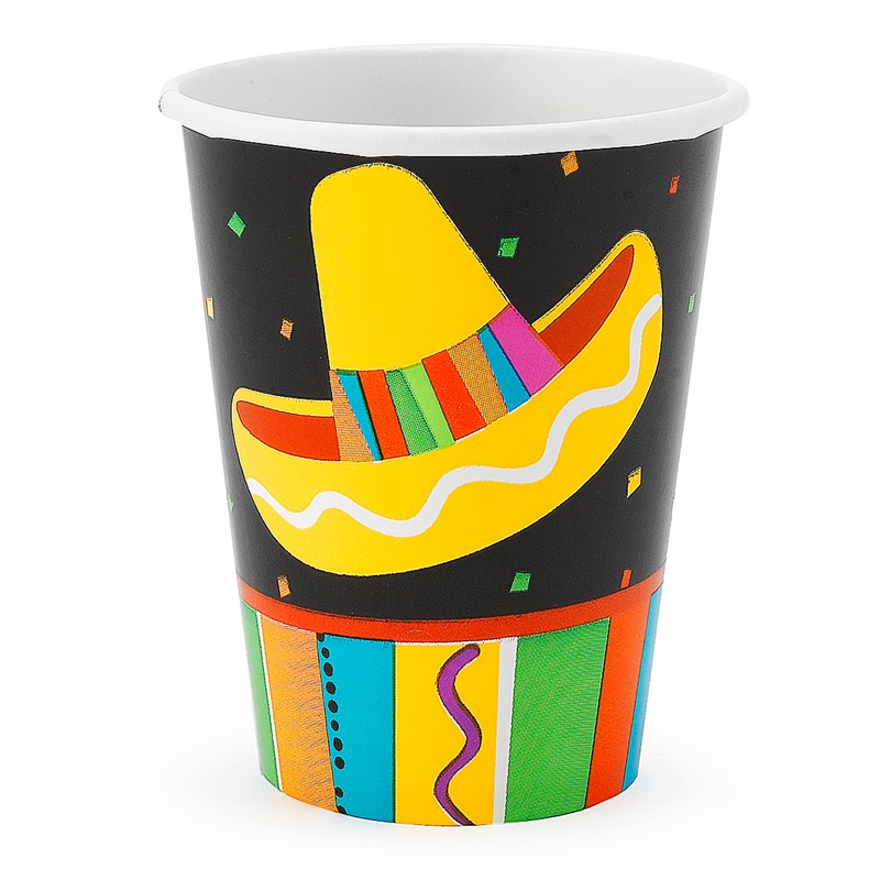 Fiesta Fun 9 oz. Paper Cups (8 count) for the 2022 Costume season.
