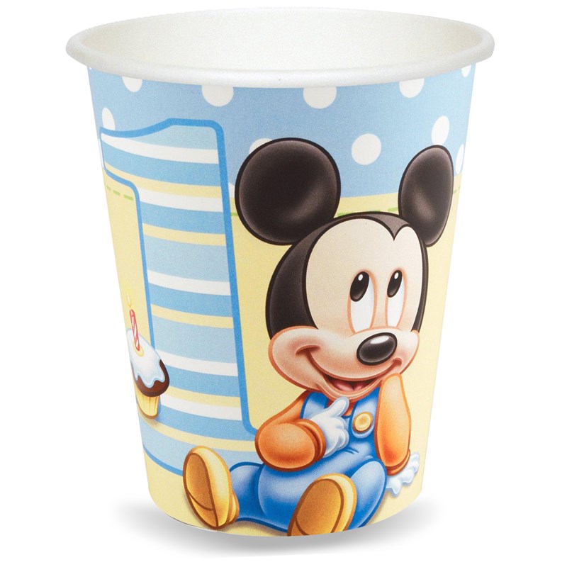 Disney Mickeys 1st Birthday 9 oz. Cups (8 count) for the 2022 Costume season.