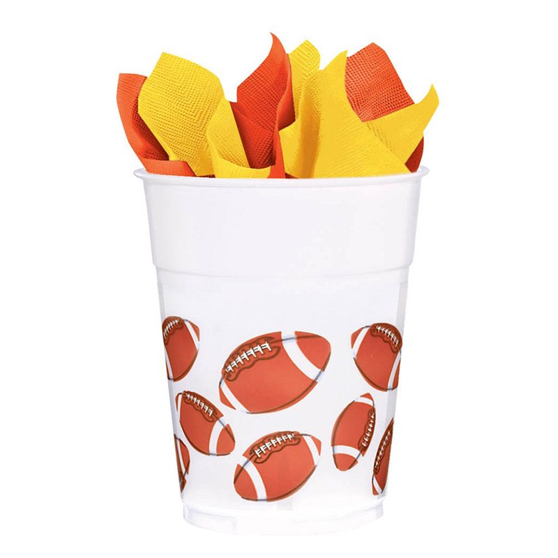 Football Fan 14 oz. Plastic Cups (8 count) for the 2022 Costume season.