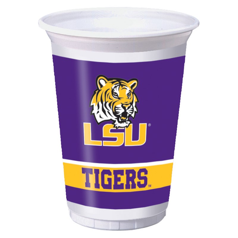 Louisiana State Tigers   20 oz. Plastic Cups (8 count) for the 2022 Costume season.