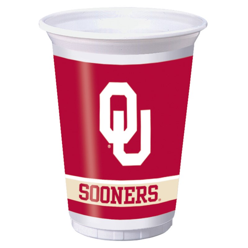 Oklahoma Sooners   20 oz. Plastic Cups (8 count) for the 2022 Costume season.