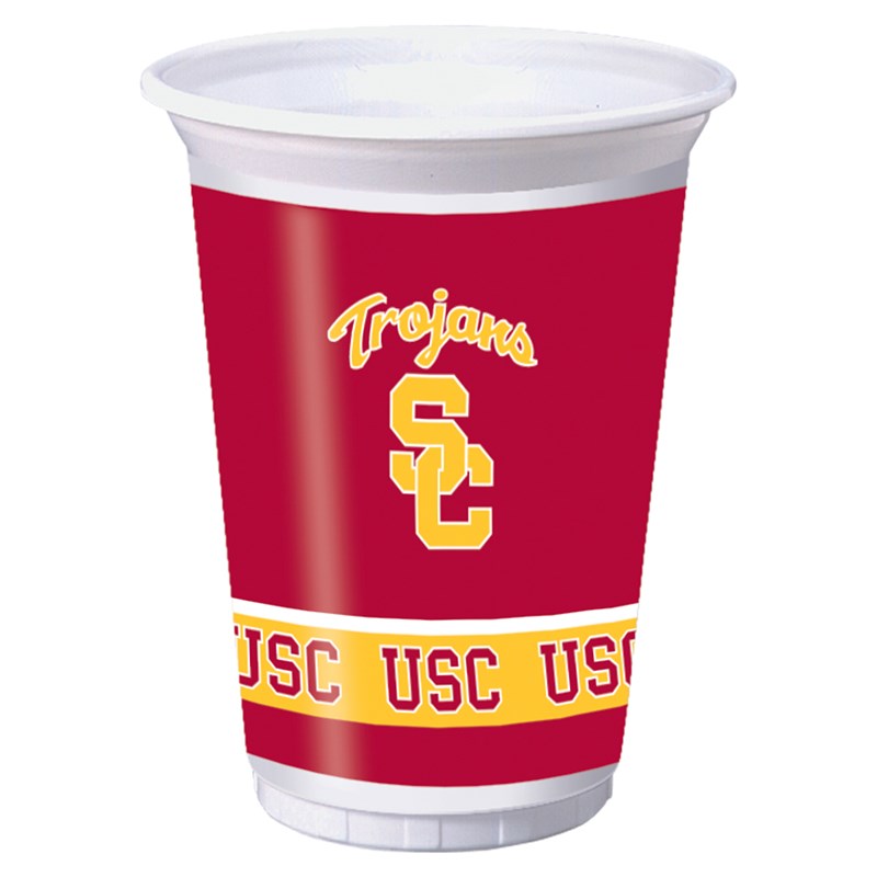 USC Trojans   20 oz. Plastic Cups (8 count) for the 2022 Costume season.