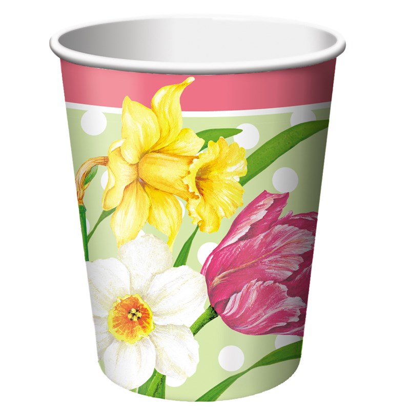 Polka Dot Garden 9 oz. Paper Cups (8 count) for the 2022 Costume season.
