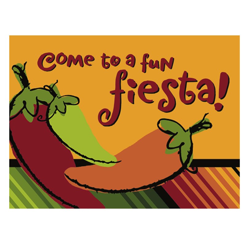 Fiesta Peppers Invitations (8 count) for the 2022 Costume season.