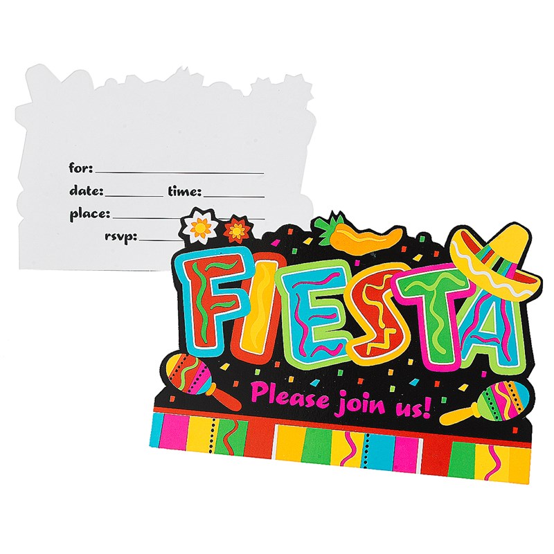 Fiesta Fun Invitations (8 count) for the 2022 Costume season.