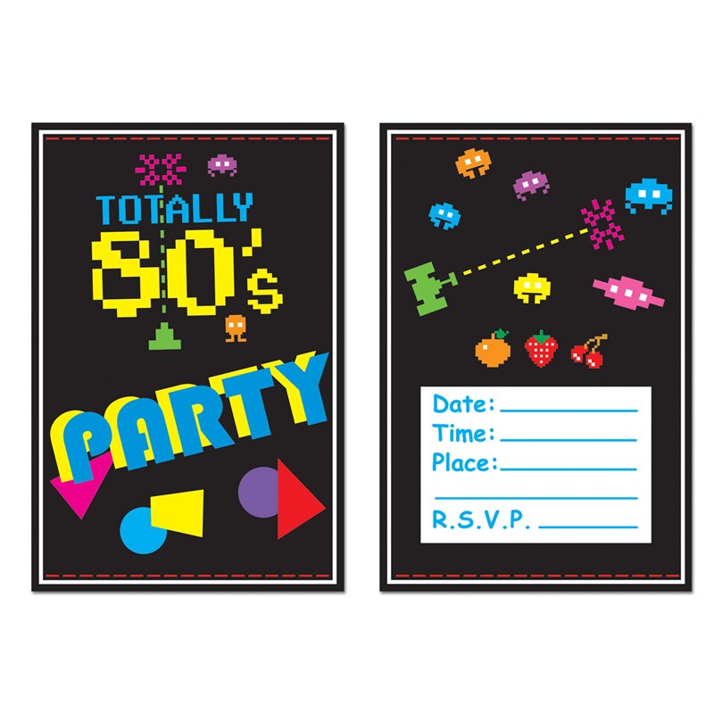 Totally 80s   Invitations (8 count) for the 2022 Costume season.