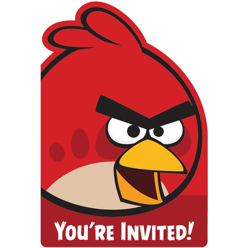 Angry Birds Invitations (8 count) for the 2022 Costume season.
