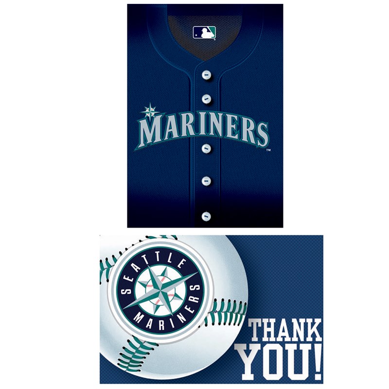 Seattle Mariners Baseball   Invitation and Thank You Combo (8 each) for the 2022 Costume season.