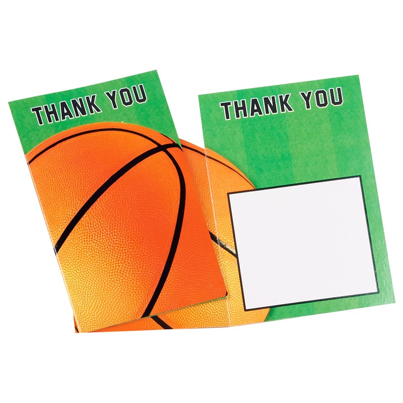 Basketball Fan   Thank You Cards (8 count) for the 2022 Costume season.