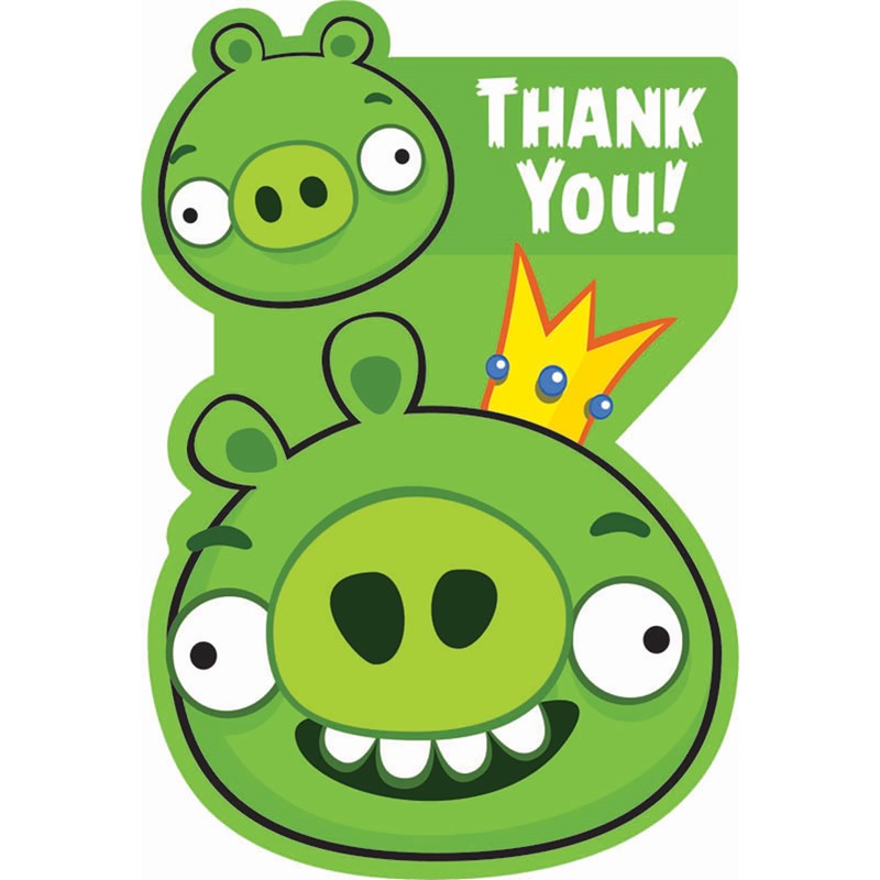 Angry Birds   Thank You Postcards (8 count) for the 2022 Costume season.