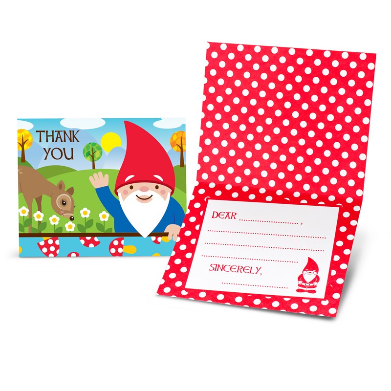 Woodland Gnome Thank You Notes (8 count) for the 2022 Costume season.
