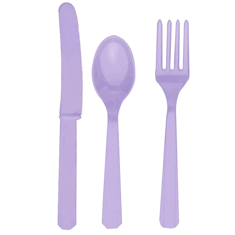 Lavender Forks, Knives Spoons (8 each) for the 2022 Costume season.