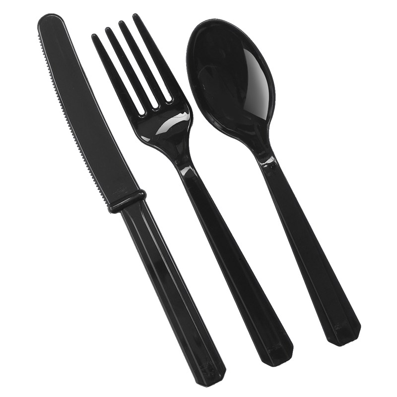 Jet Black Forks, Knives Spoons (8 each) for the 2022 Costume season.