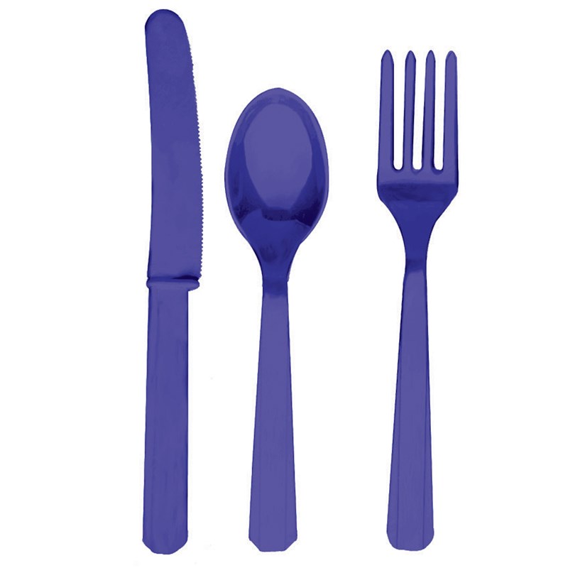 Purple Forks, Knives Spoons (8 each) for the 2022 Costume season.