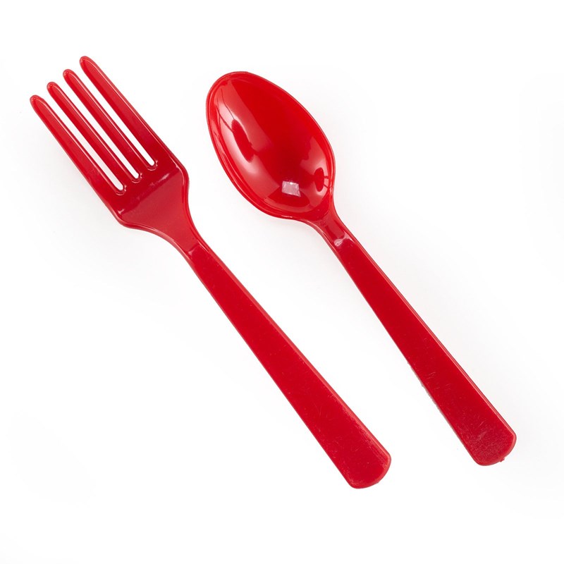 Red Forks and Spoons (8 each) for the 2022 Costume season.