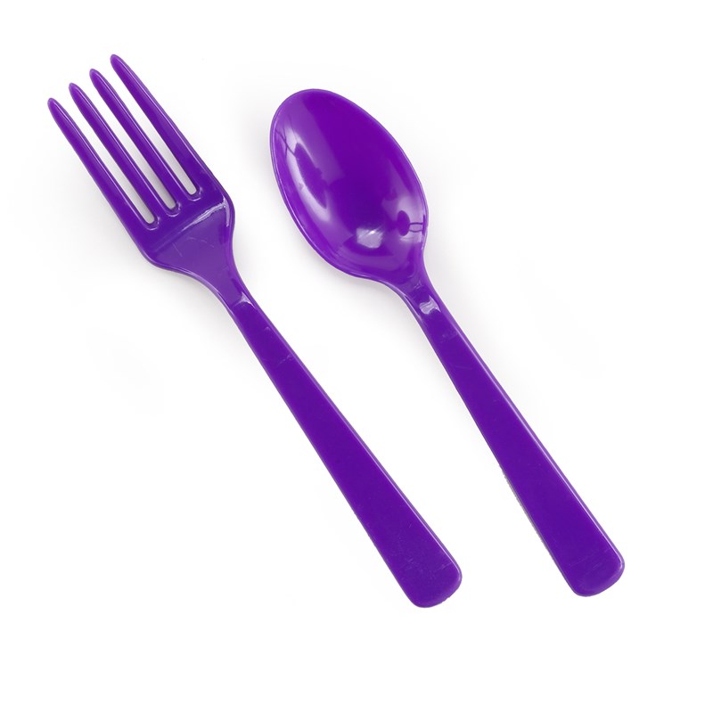 Purple Forks and Spoons (8 each) for the 2022 Costume season.