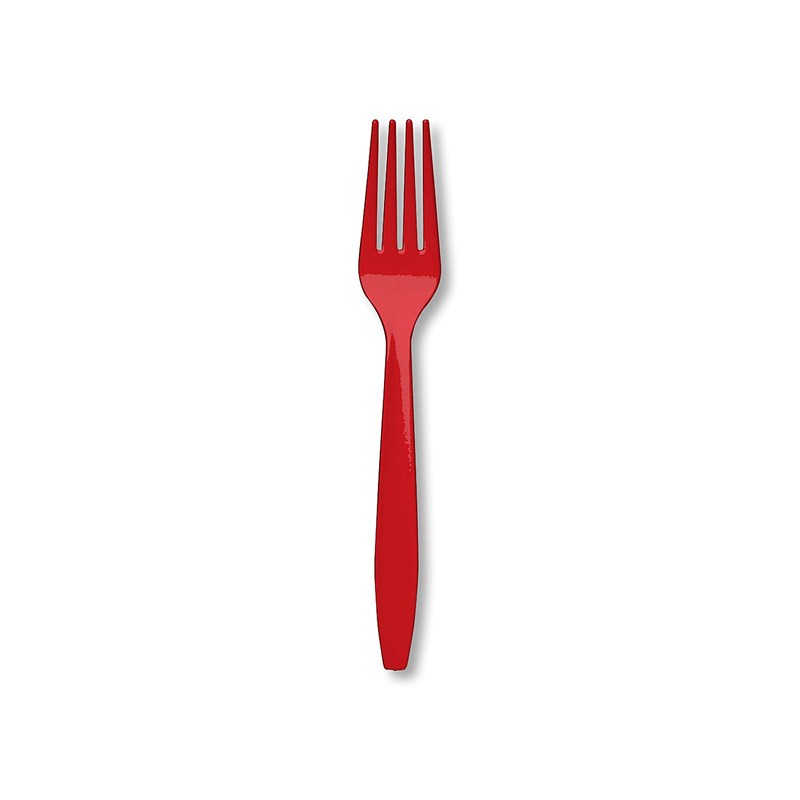Classic Red (Red) Heavy Weight Forks (24 count) for the 2022 Costume season.