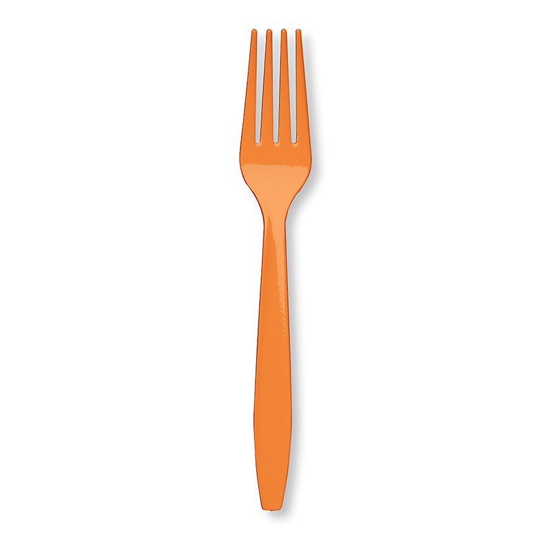 Sunkissed Orange (Orange) Heavy Weight Forks (24 count) for the 2022 Costume season.