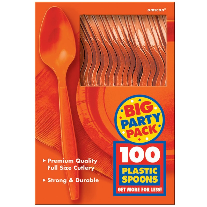 Orange Peel Big Party Pack   Spoons (100 count) for the 2022 Costume season.
