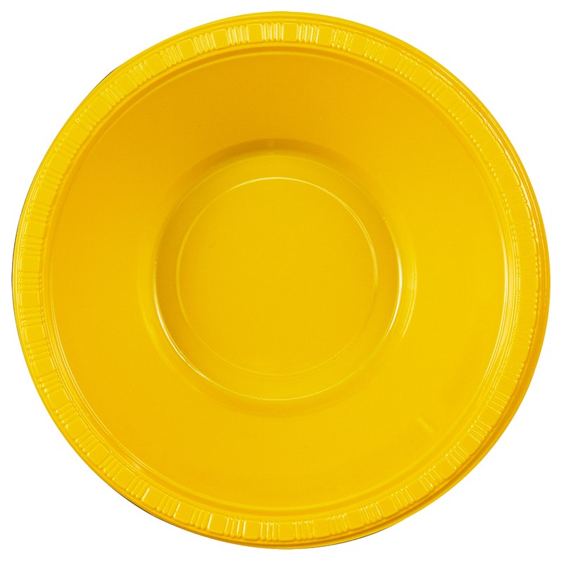 School Bus Yellow (Yellow) Plastic Bowls (20 count) for the 2022 Costume season.