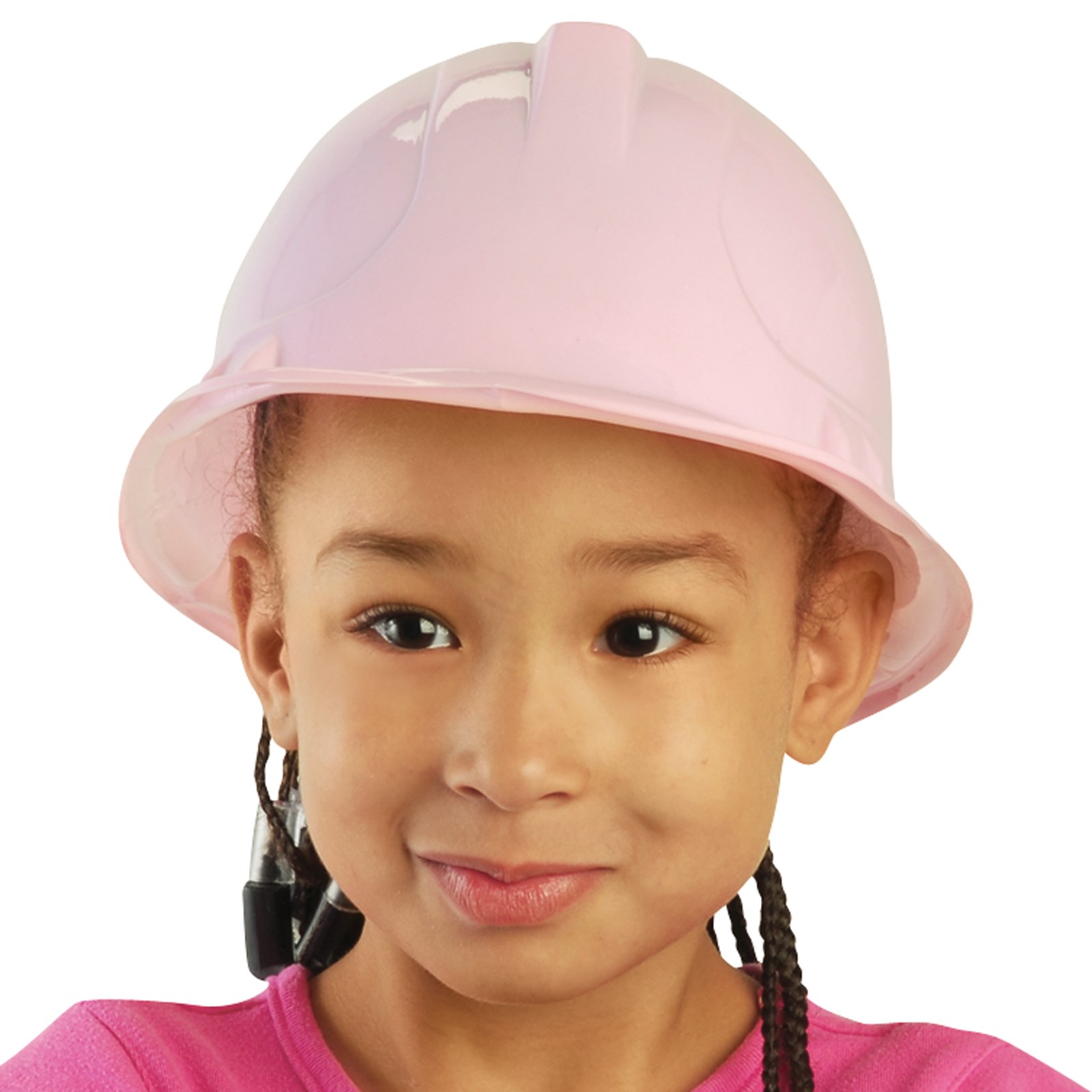 Pink Plastic Construction Hat Child