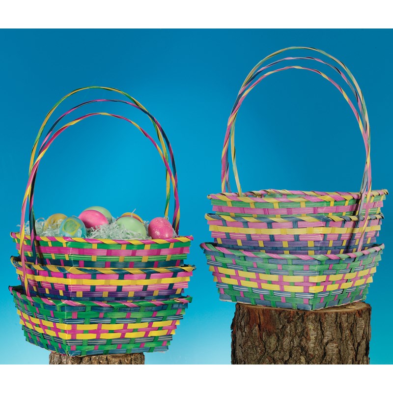 Square Bamboo Easter Basket (1) Assorted for the 2022 Costume season.