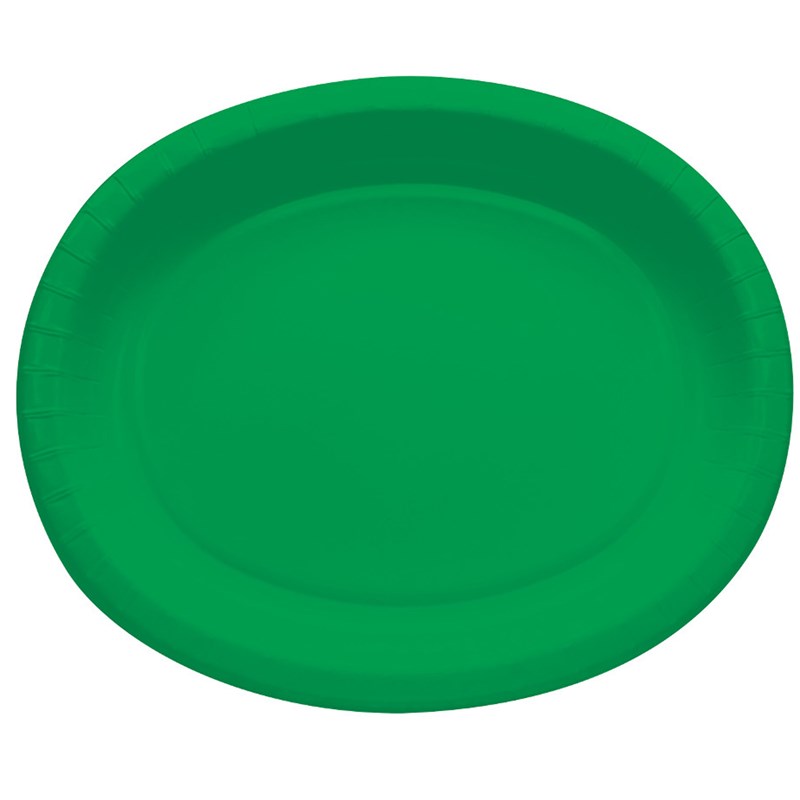 Emerald Green Oval Banquet Plates for the 2022 Costume season.