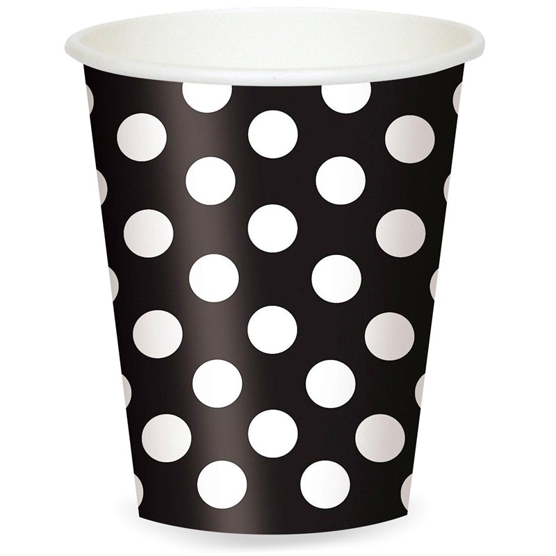 Black and White Dots Cups (8) for the 2022 Costume season.