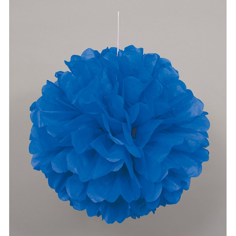 Blue Hanging Puff Ball for the 2022 Costume season.