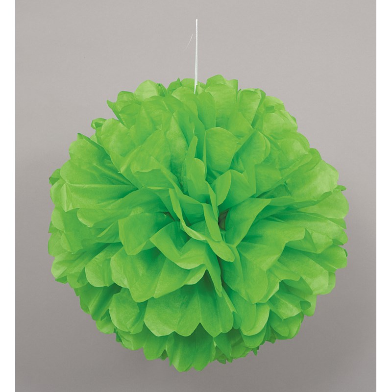 Green Hanging Puff Ball for the 2022 Costume season.