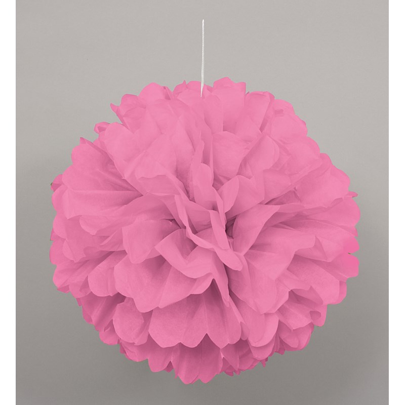 Pink Hanging Puff Ball for the 2022 Costume season.