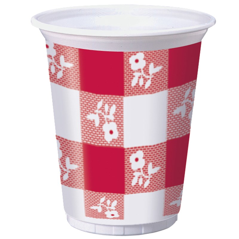 Red Gingham 16 oz. Cups (25) for the 2022 Costume season.