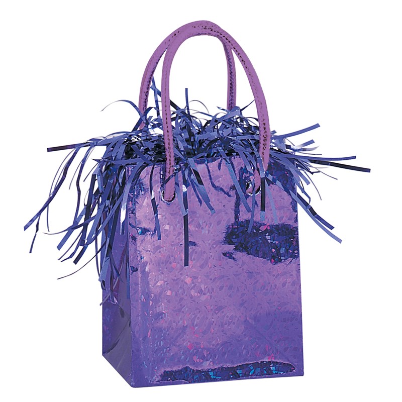Mini Gift Bag Balloon Weight   Purple for the 2022 Costume season.