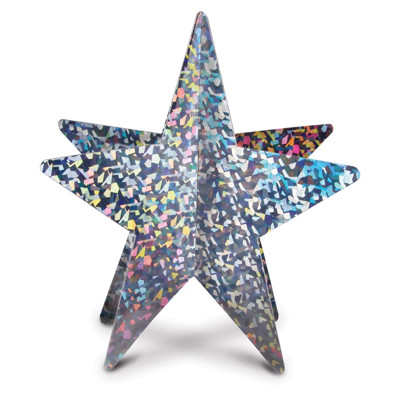 Silver 3D Prismatic Star Centerpiece for the 2022 Costume season.