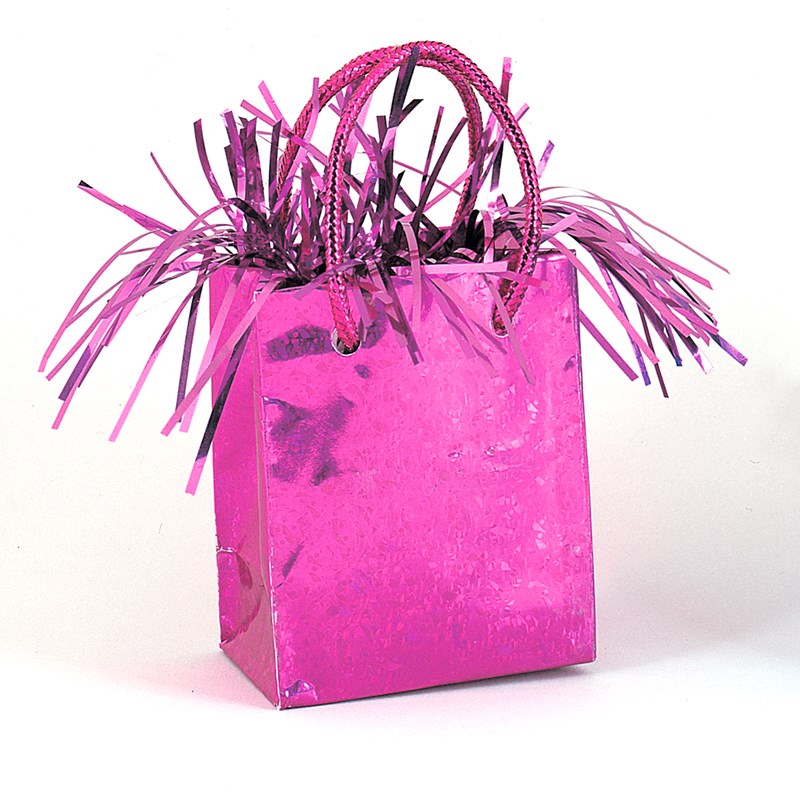 Mini Gift Bag Balloon Weight   Hot Pink for the 2022 Costume season.