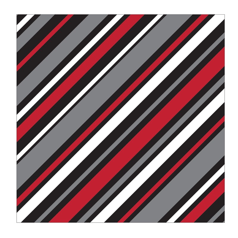 Red and Black Printed Beverage Napkins (16) for the 2022 Costume season.